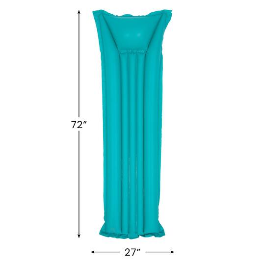 Pool Central 6ft. Teal Blue Inflatable Swimming Pool Raft Float